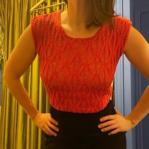 Fuchsia Knit Women's Top